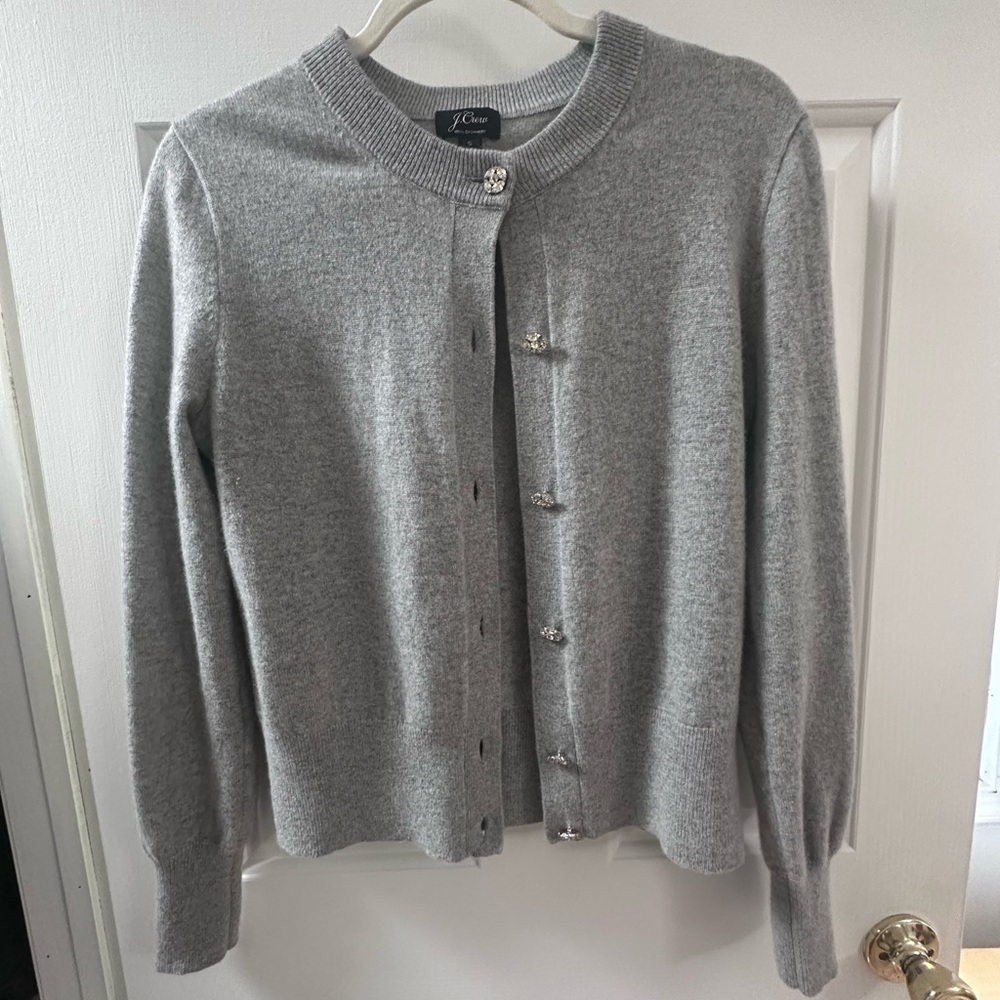 J. Crew Light Gray Cashmere Sweater